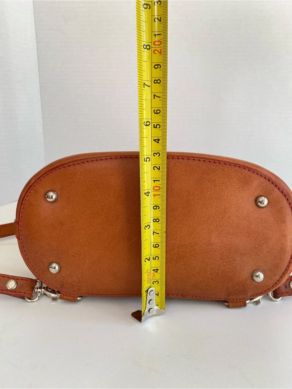 Vintage Dooney & Bourke Cognac Pyramid Alto Sling